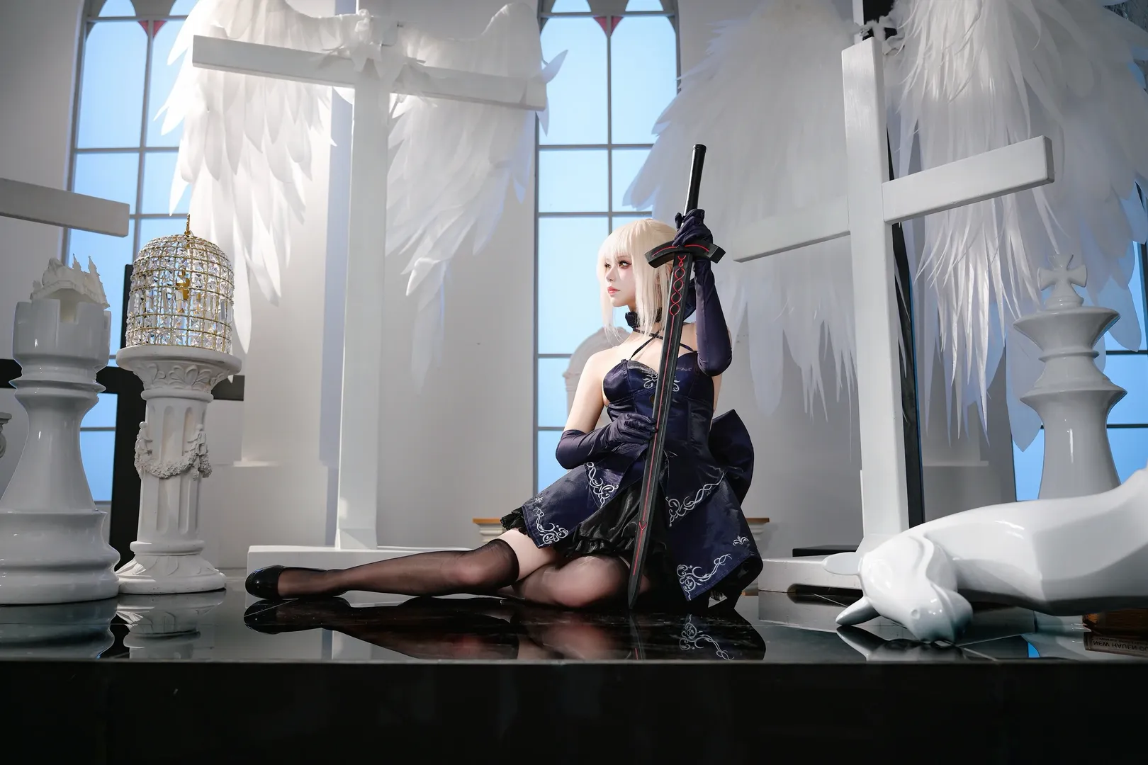 【阿尔托莉雅cos】fate fgo中黑呆的冷峻与优雅