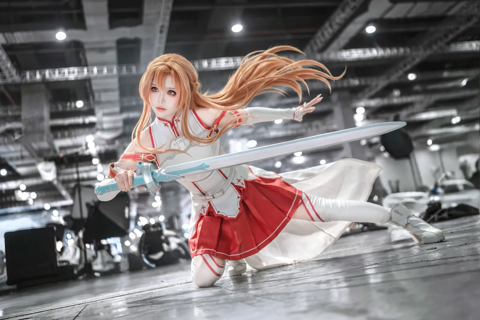 【亚丝娜cos】刀剑神域的闪光瞬间，分享一套漫展场照 - 第 1 张