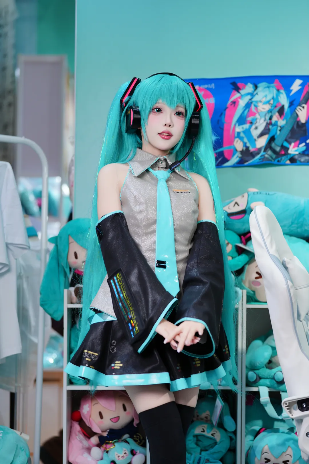【初音未来cos】萤火虫漫展初音cos全套返图 - 第 3 张