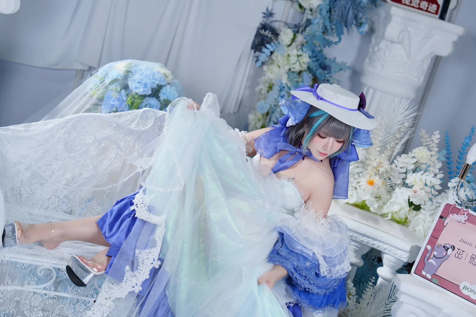 【チェシャー コスプレ】アズールレーン 氷雪のプリンセス幻想スタジオ撮影記録 - 1 枚目