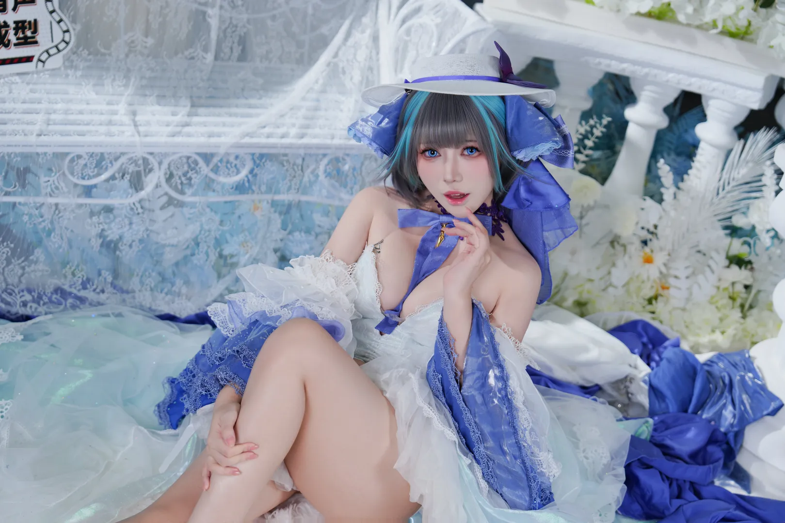 【チェシャー コスプレ】アズールレーン 氷雪のプリンセス幻想スタジオ撮影記録 - 11 枚目