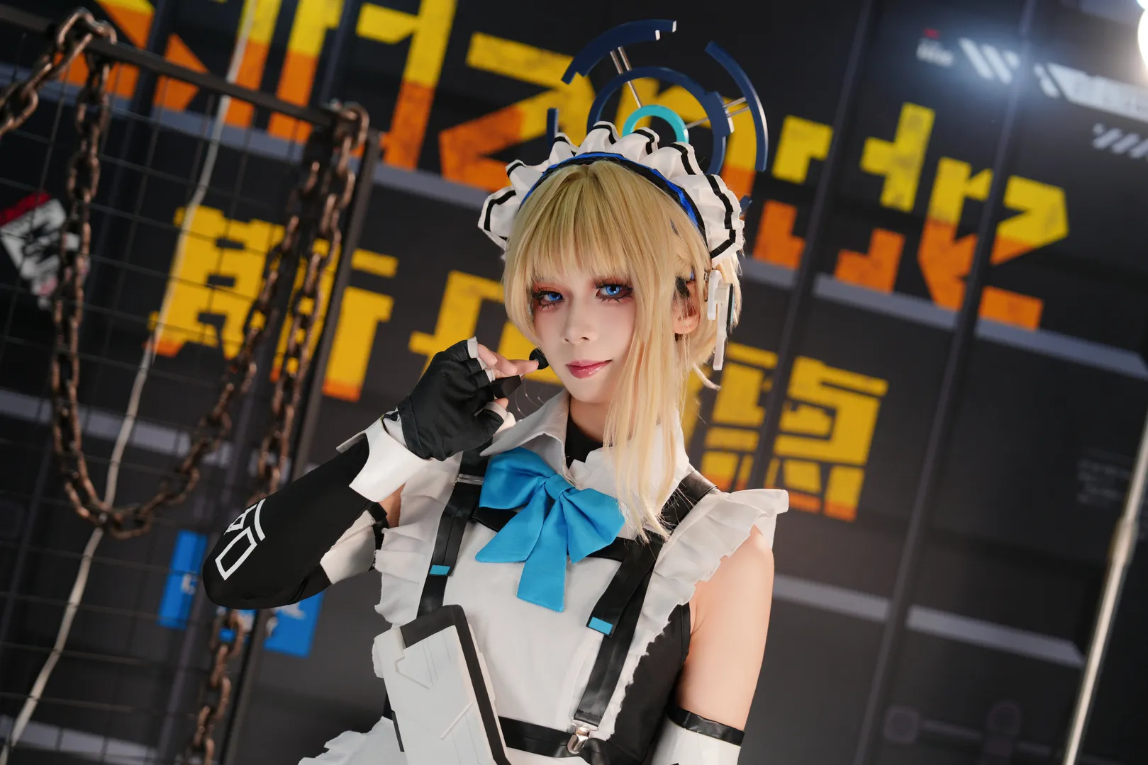 【飞鸟马时cos】蔚蓝档案女仆装，战术少女的漫展日常 - 第 4 张