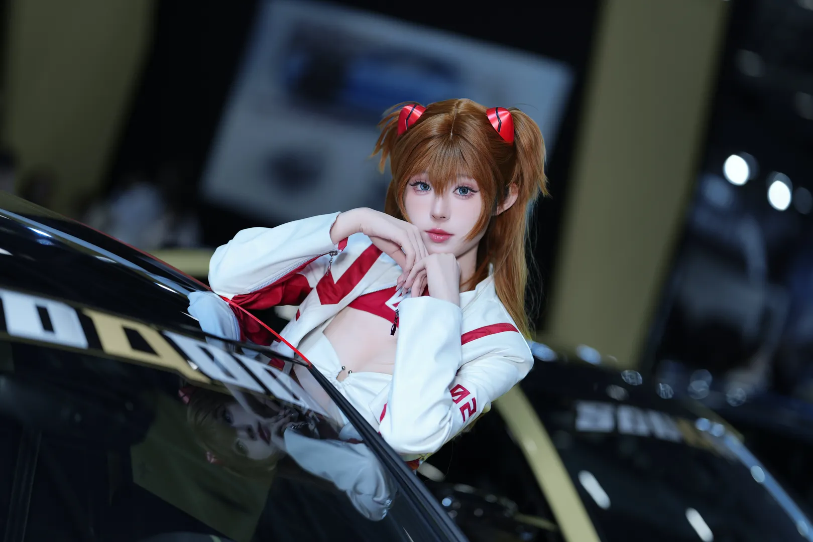 【明日香cos】化身新世纪福音战士，在九州车展的耀眼时刻 - 第 1 张
