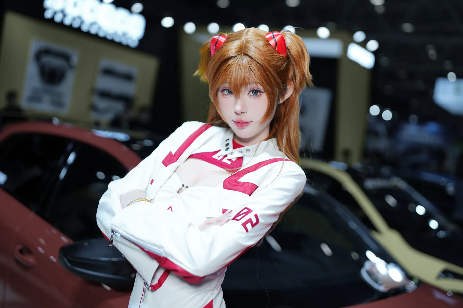【明日香cos】化身新世纪福音战士，在九州车展的耀眼时刻 - 第 5 张