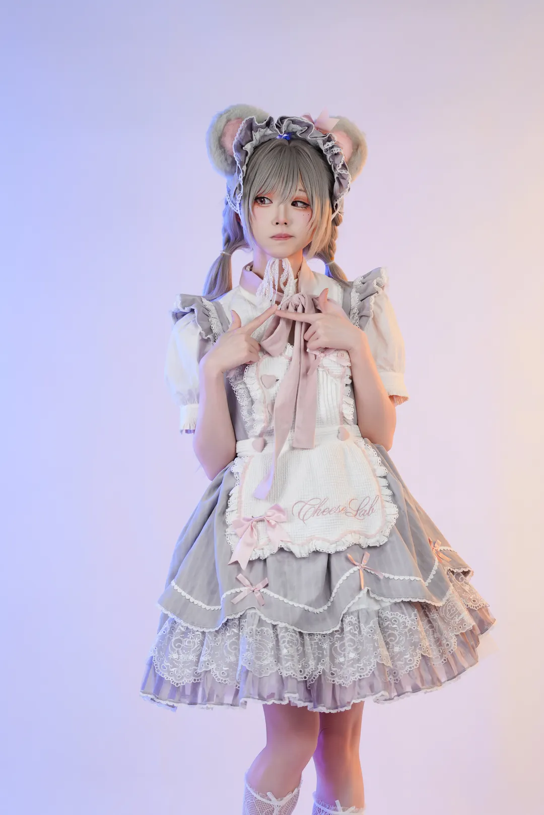 【ロリータコスプレ】ホタルACGエキスポでのグレー＆ホワイト系撮影記録 - 6 枚目