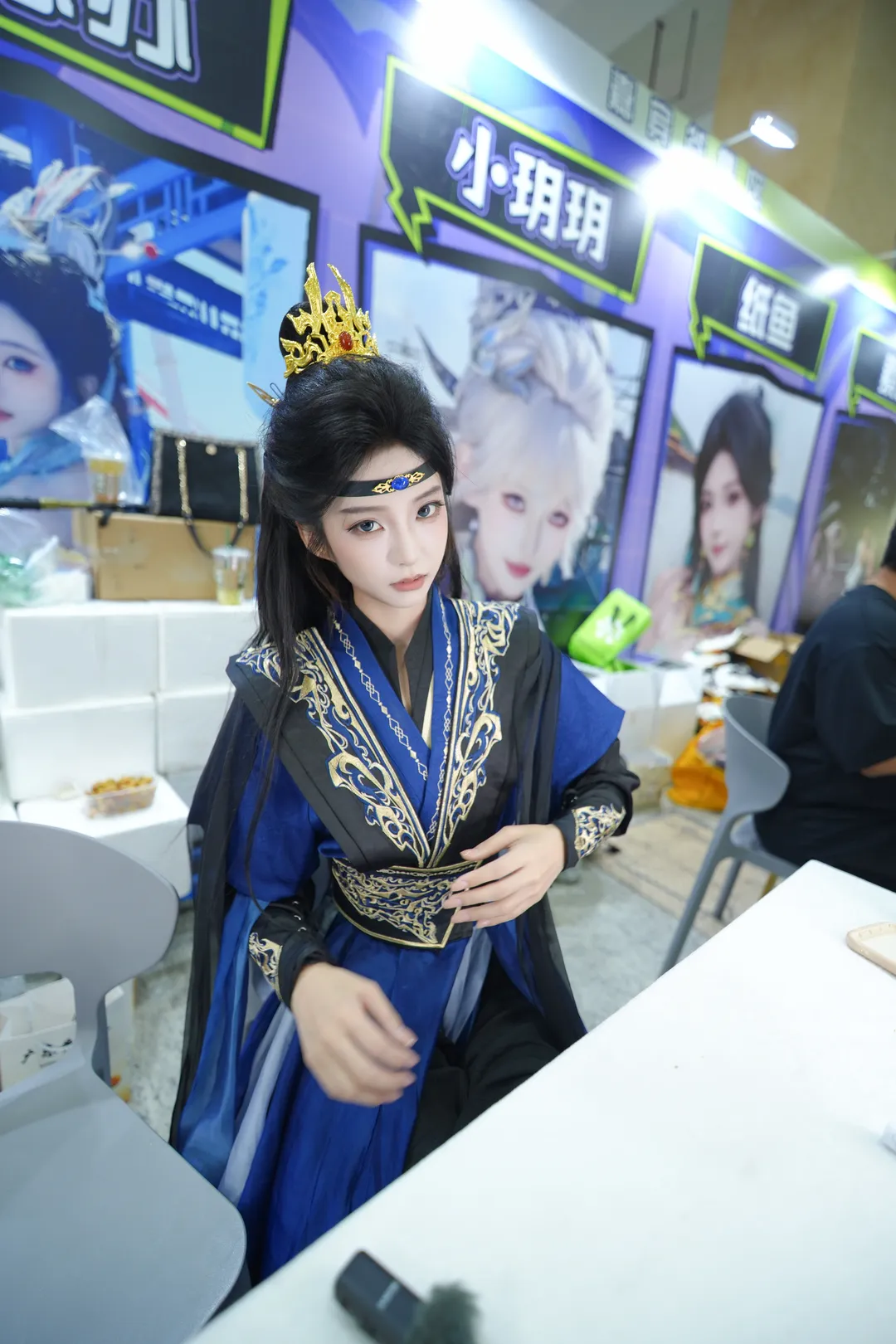 オフラインアニメイベントサイン会での漢服・武侠風スタイリング記録 - 3 枚目