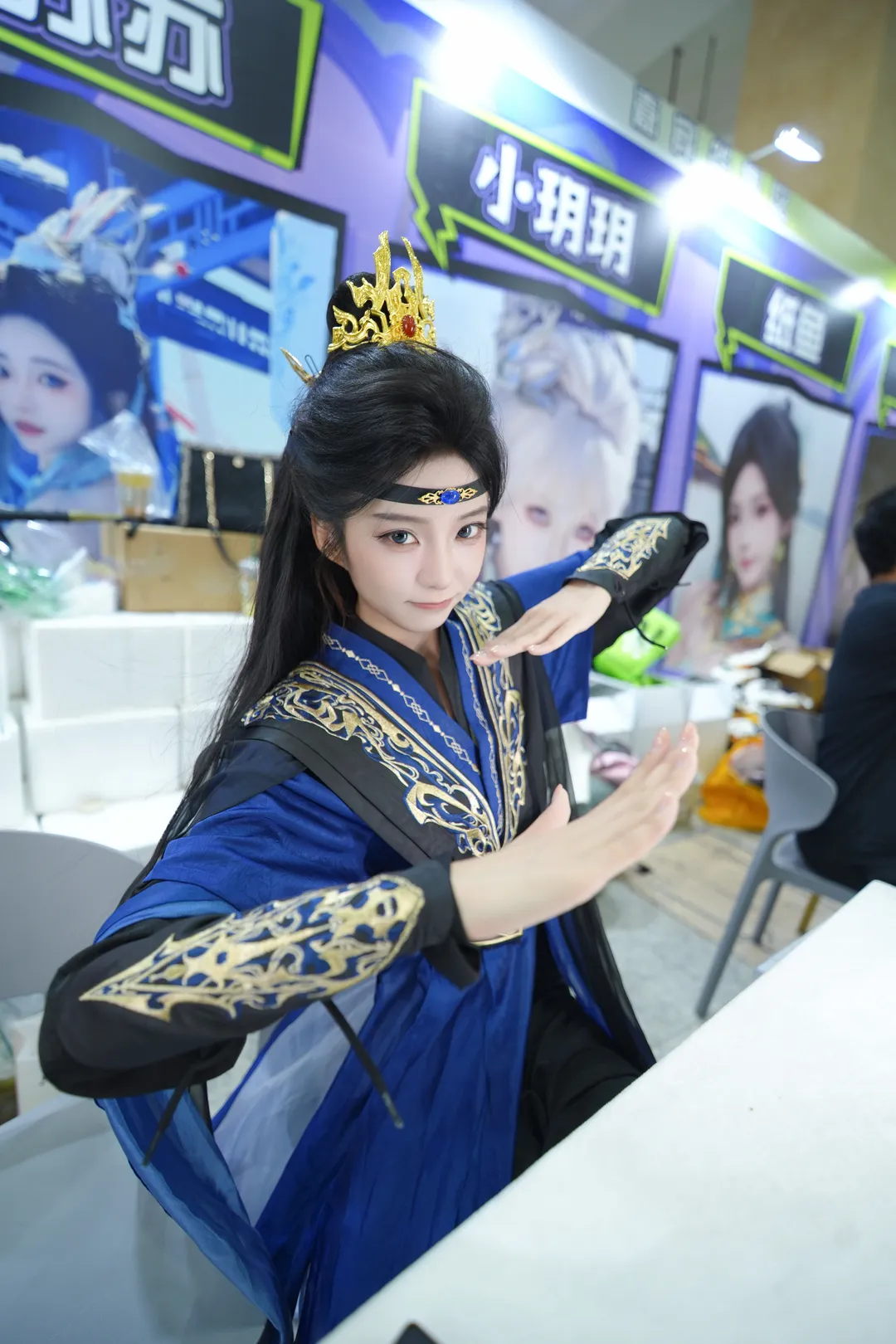 オフラインアニメイベントサイン会での漢服・武侠風スタイリング記録 - 4 枚目