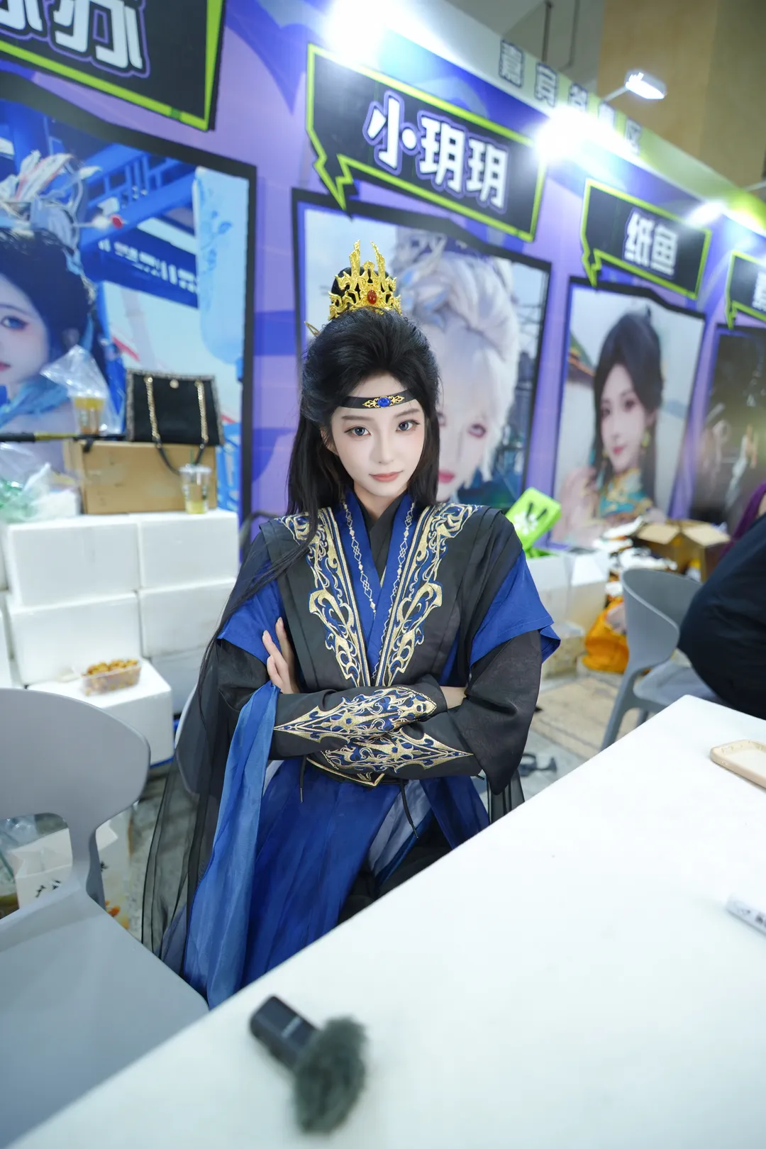 オフラインアニメイベントサイン会での漢服・武侠風スタイリング記録 - 6 枚目