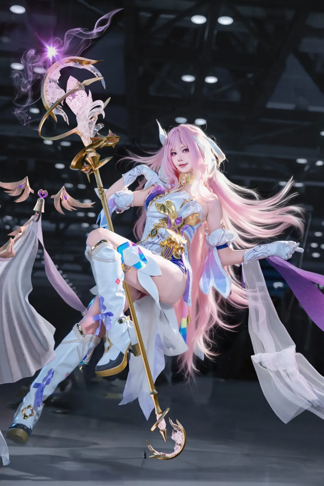 【爱莉希雅cos】人之律者的纯净无暇 - 第 1 张
