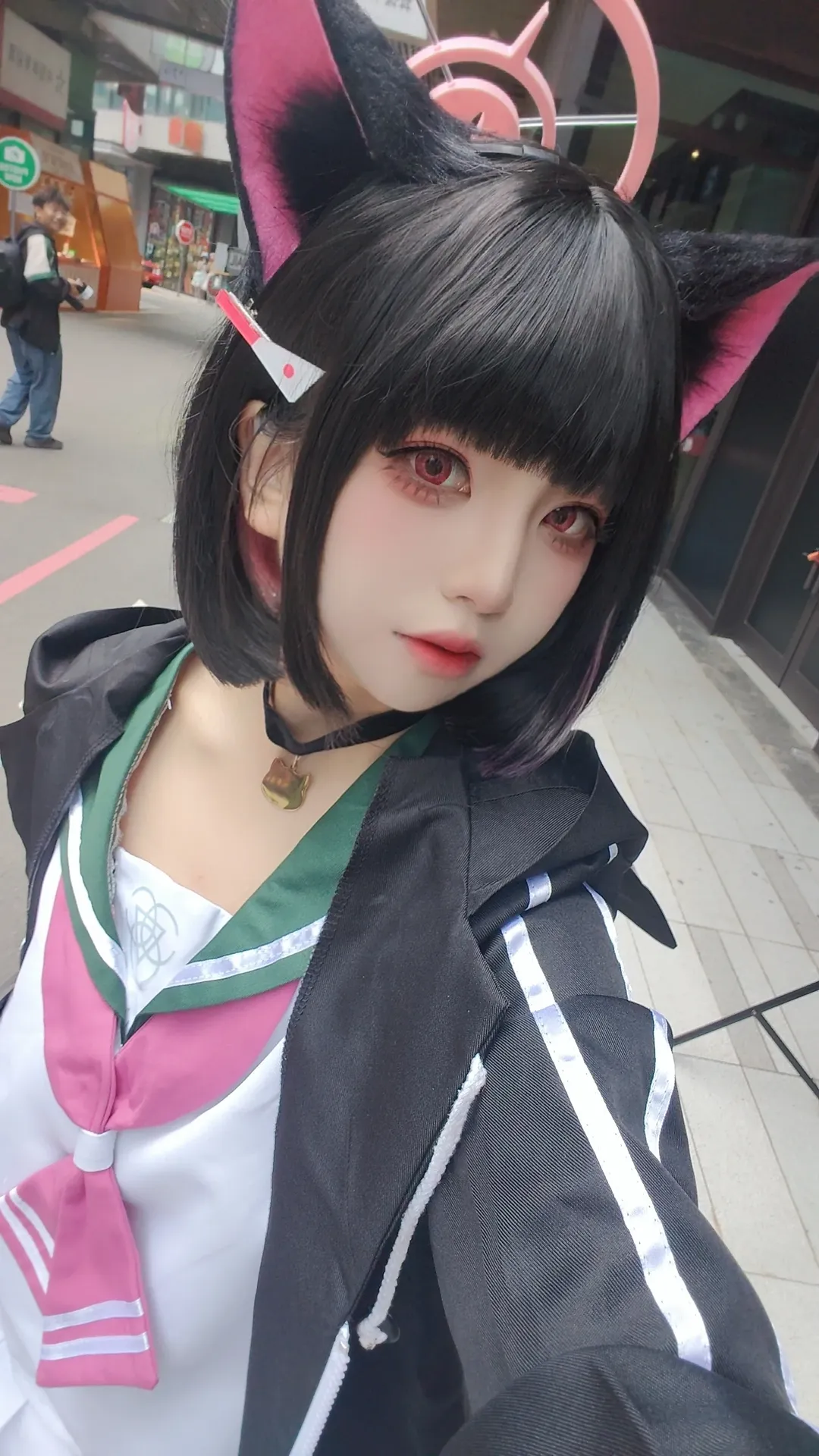 【杏山和纱cos】记录蔚蓝档案里的猫系日常，自拍视角还原角色灵动瞬间