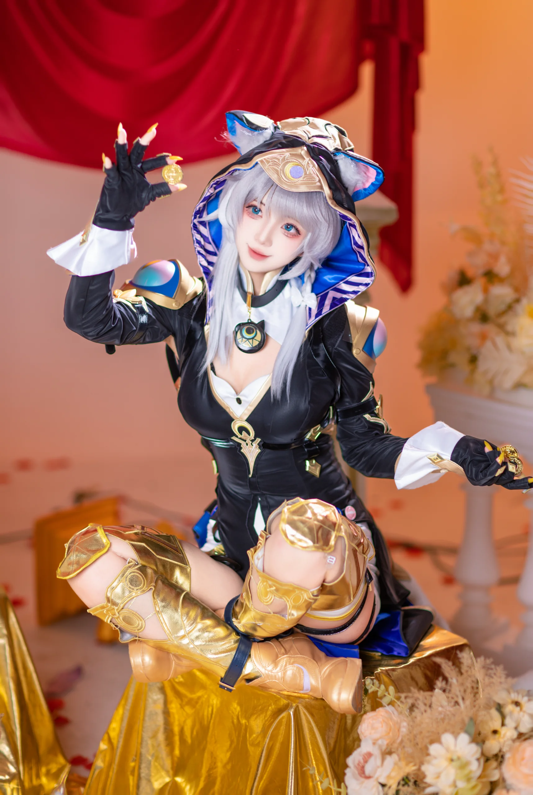 【赛飞儿cos】崩坏星穹铁道里的黑金与华贵质感 - 第 3 张