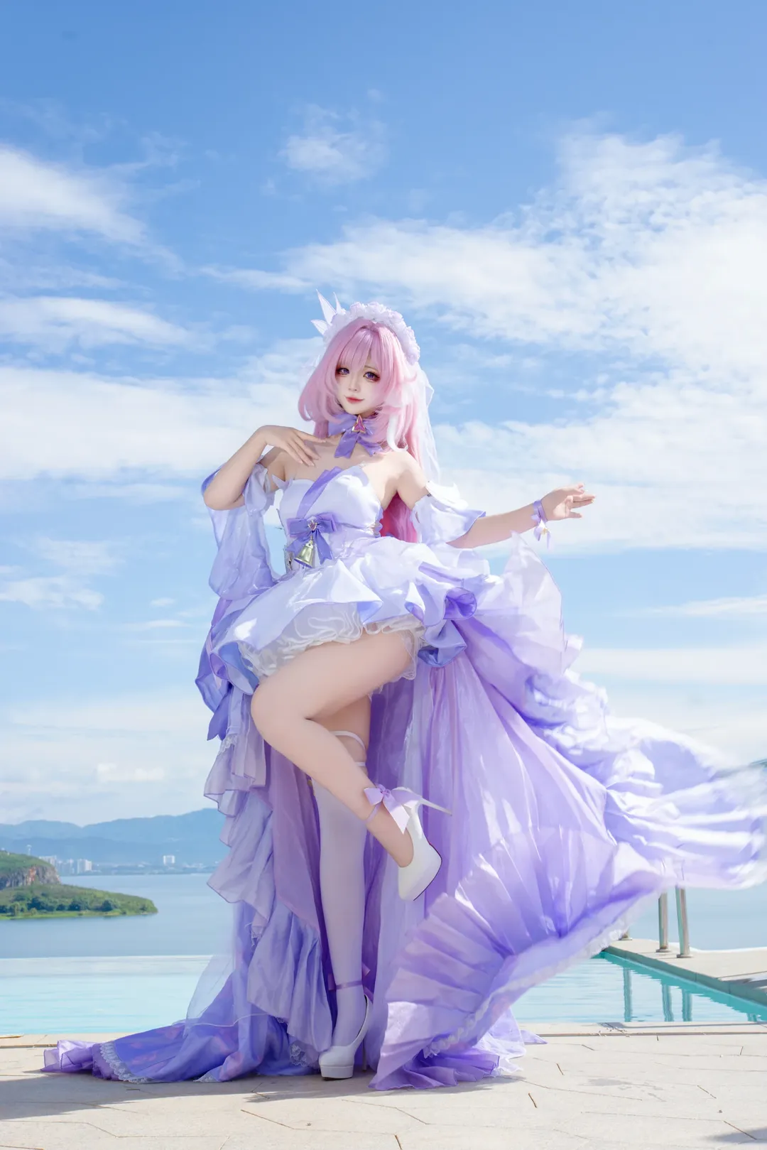 【爱莉希雅cos】水畔晴空下的花间颂歌拍摄记录