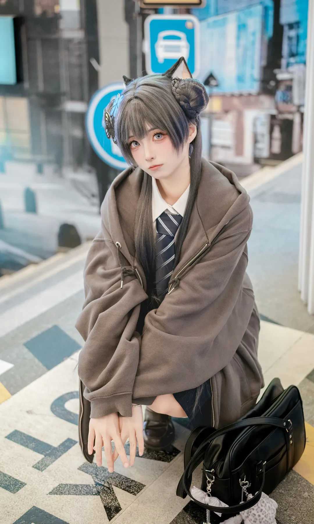 【妃咲cos】蔚蓝档案学园外的街头日常 - 第 5 张