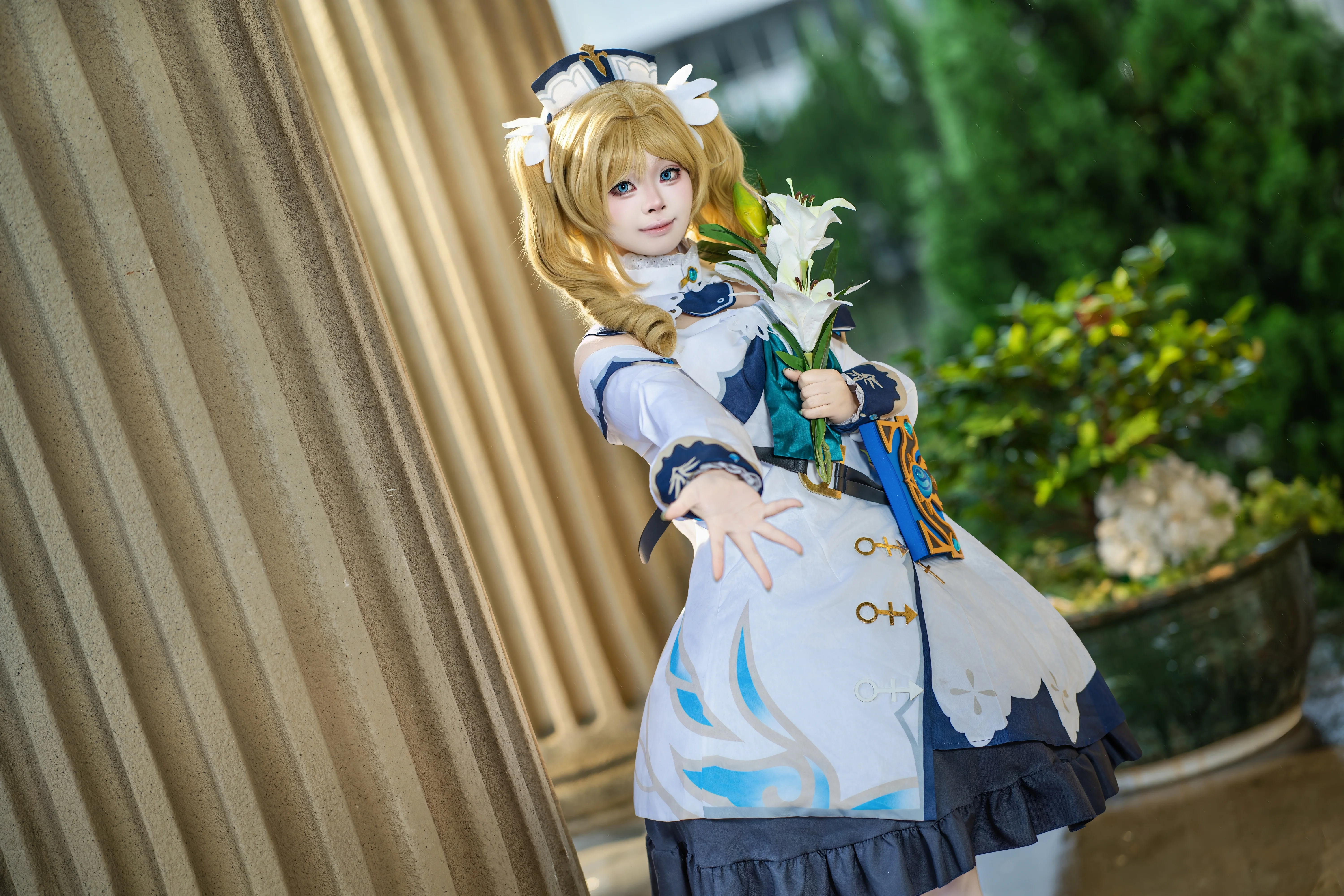 【芭芭拉cos】原神蒙德城的治愈之光，今日份治疗已就位 - 第 3 张