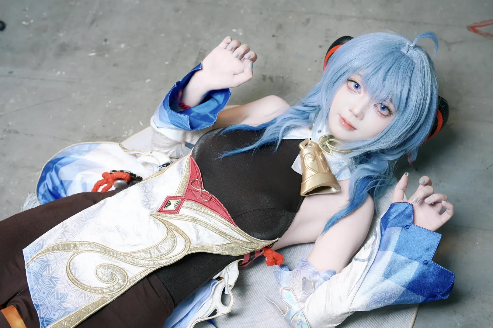 【甘雨cos】原神中的冰系使者，两种肤色调校的奇妙体验