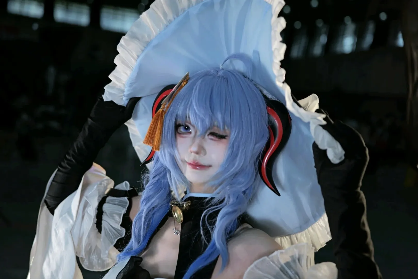 【甘雨cos】原神中的冰系使者，两种肤色调校的奇妙体验 - 第 2 张