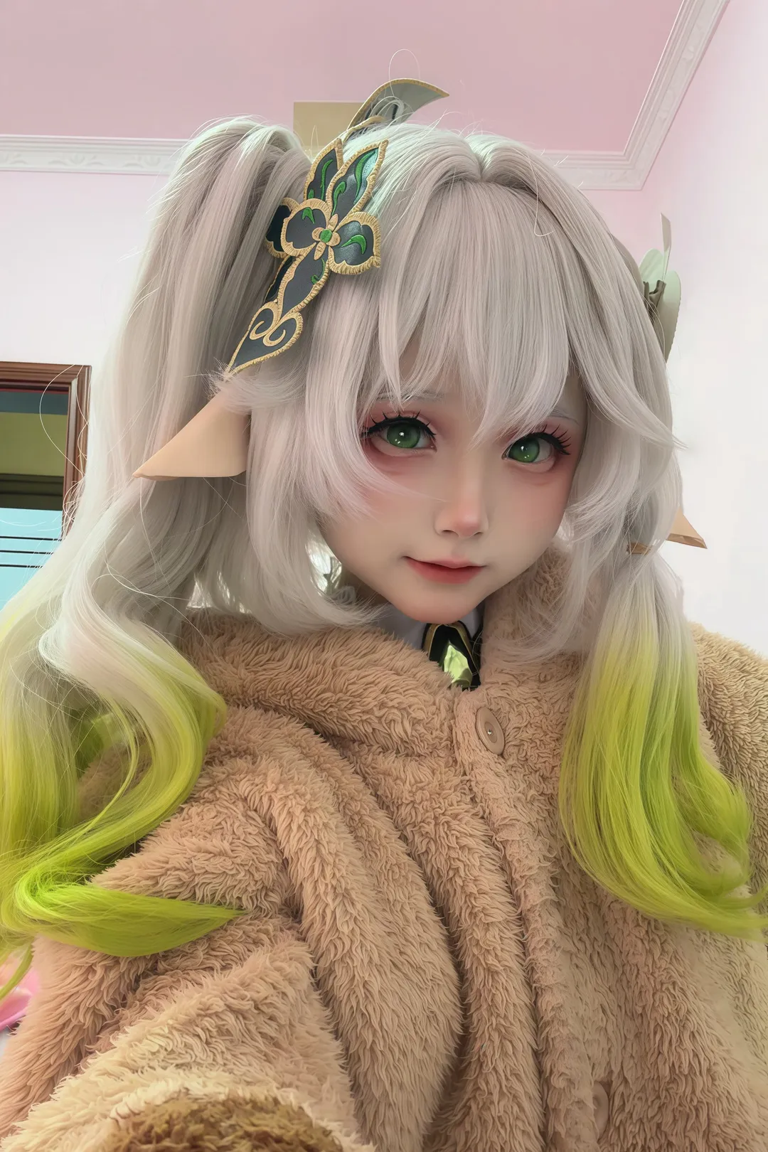 【纳西妲cos】睡衣小草神，原神里的可爱精灵