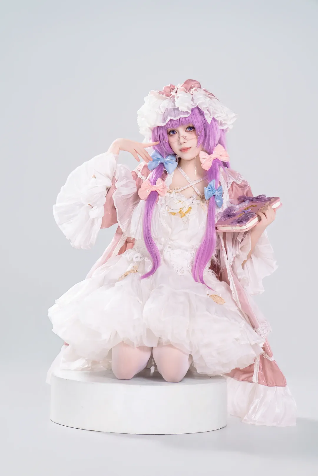 【帕秋莉·诺蕾姬cos】东方Project白棚居家感魔法书拍摄分享 - 第 5 张