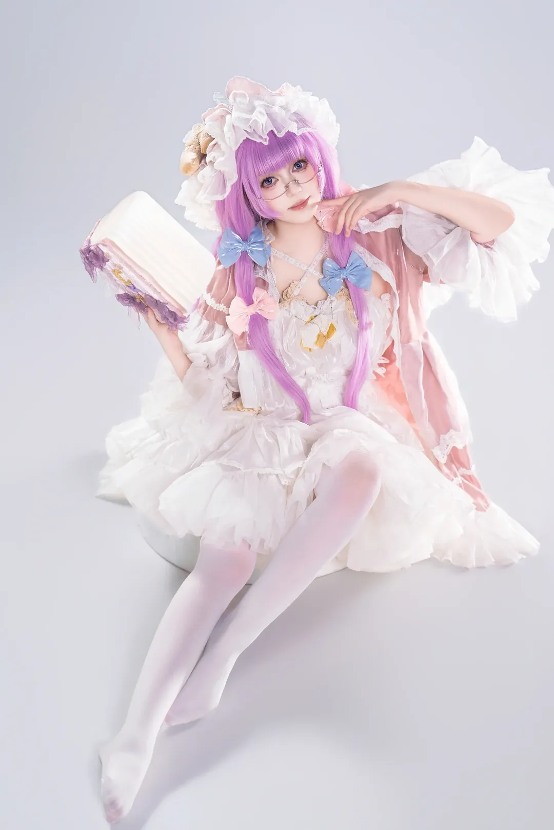 【帕秋莉·诺蕾姬cos】东方Project白棚居家感魔法书拍摄分享 - 第 6 张