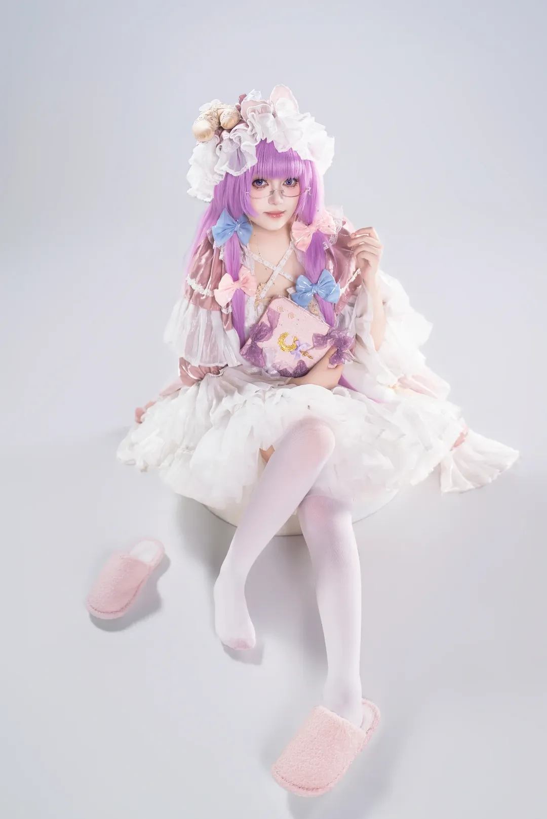 【帕秋莉·诺蕾姬cos】东方Project白棚居家感魔法书拍摄分享 - 第 7 张