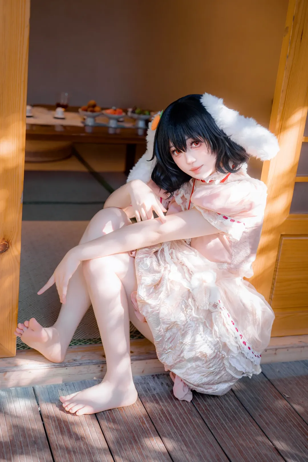 【因幡帝cos】竹林里的兔耳少女，东方Project的灵动感 - 第 1 张