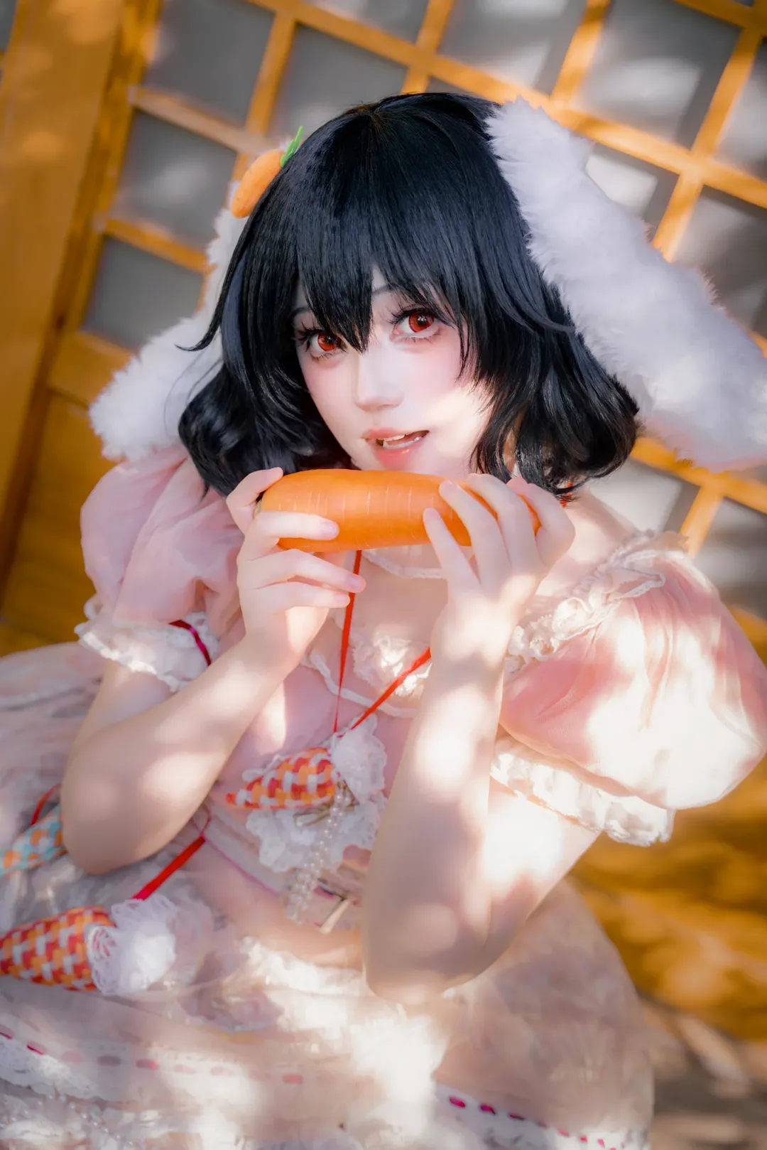 【因幡帝cos】竹林里的兔耳少女，东方Project的灵动感 - 第 3 张