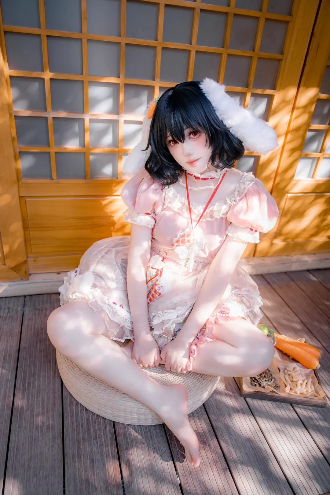 【因幡帝cos】竹林里的兔耳少女，东方Project的灵动感 - 第 4 张