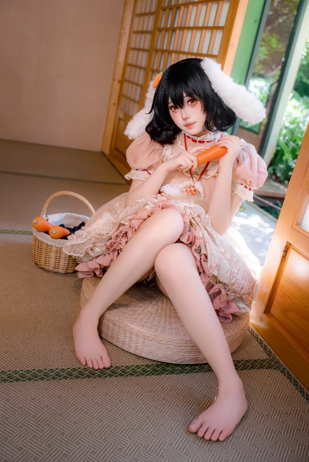 【因幡帝cos】竹林里的兔耳少女，东方Project的灵动感 - 第 5 张