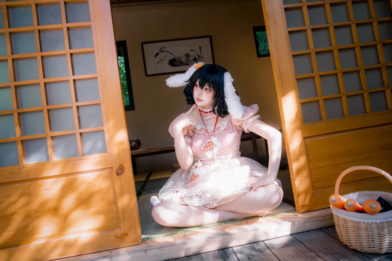 【因幡帝cos】竹林里的兔耳少女，东方Project的灵动感 - 第 6 张