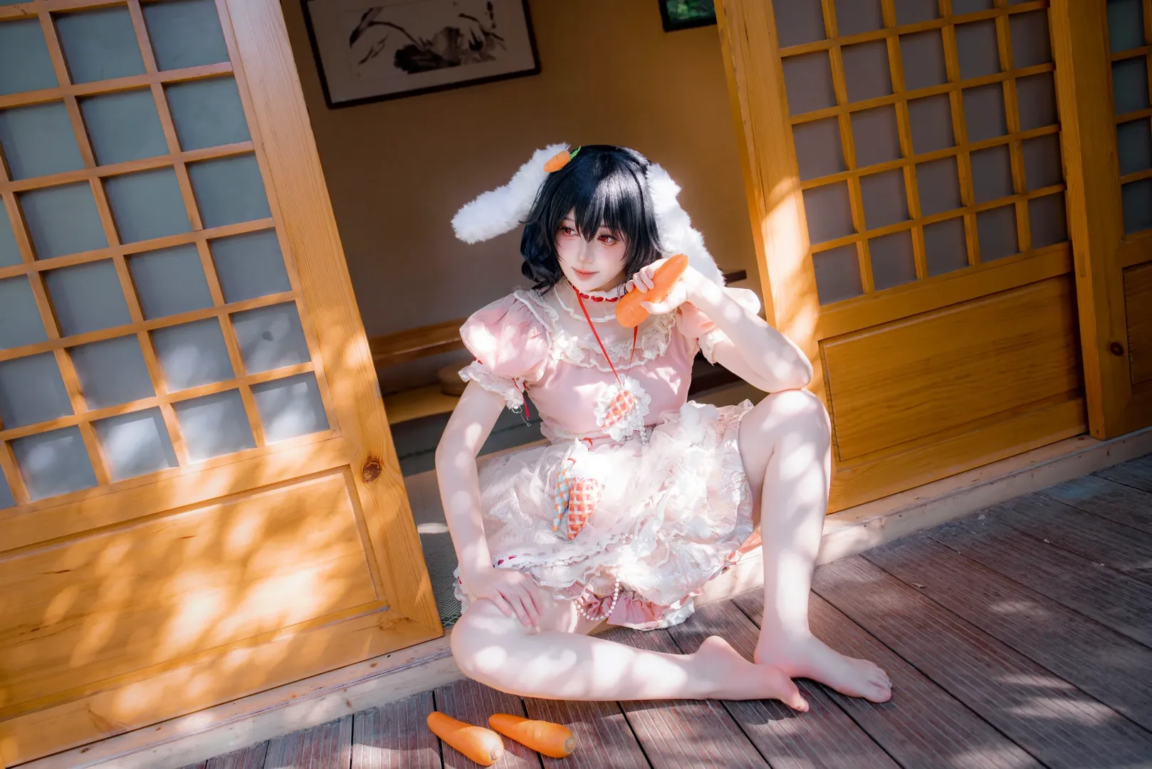 【因幡帝cos】竹林里的兔耳少女，东方Project的灵动感 - 第 8 张