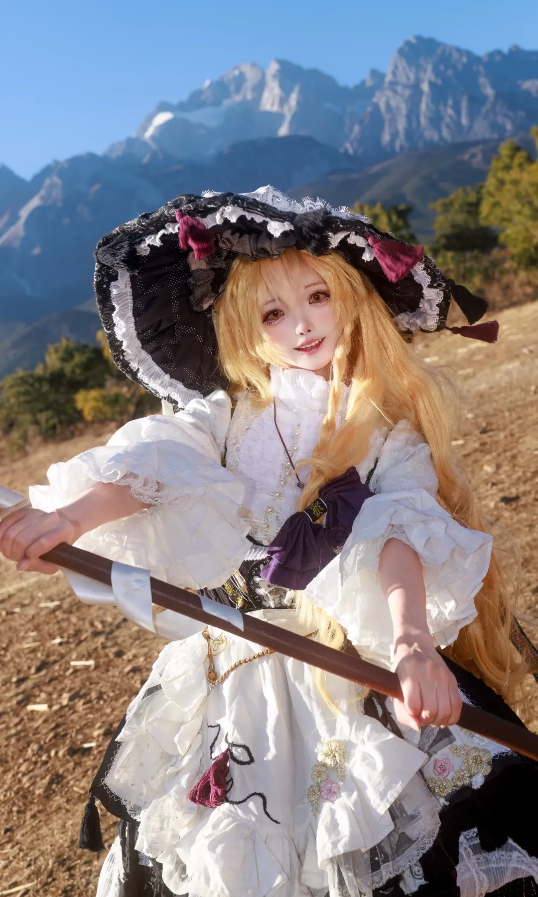 【雾雨魔理沙cos】东方project里的黑白魔法使，抓住户外的大逆光时刻 - 第 2 张