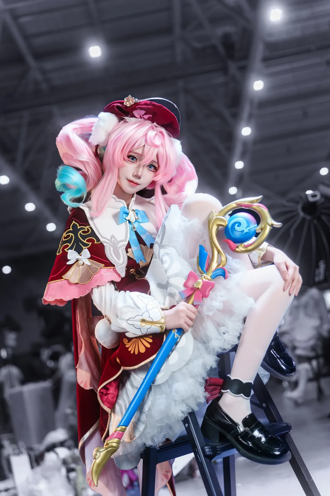 【风堇cos】崩坏星穹铁道电玩节返图，这套法杖拿得手酸 - 第 1 张