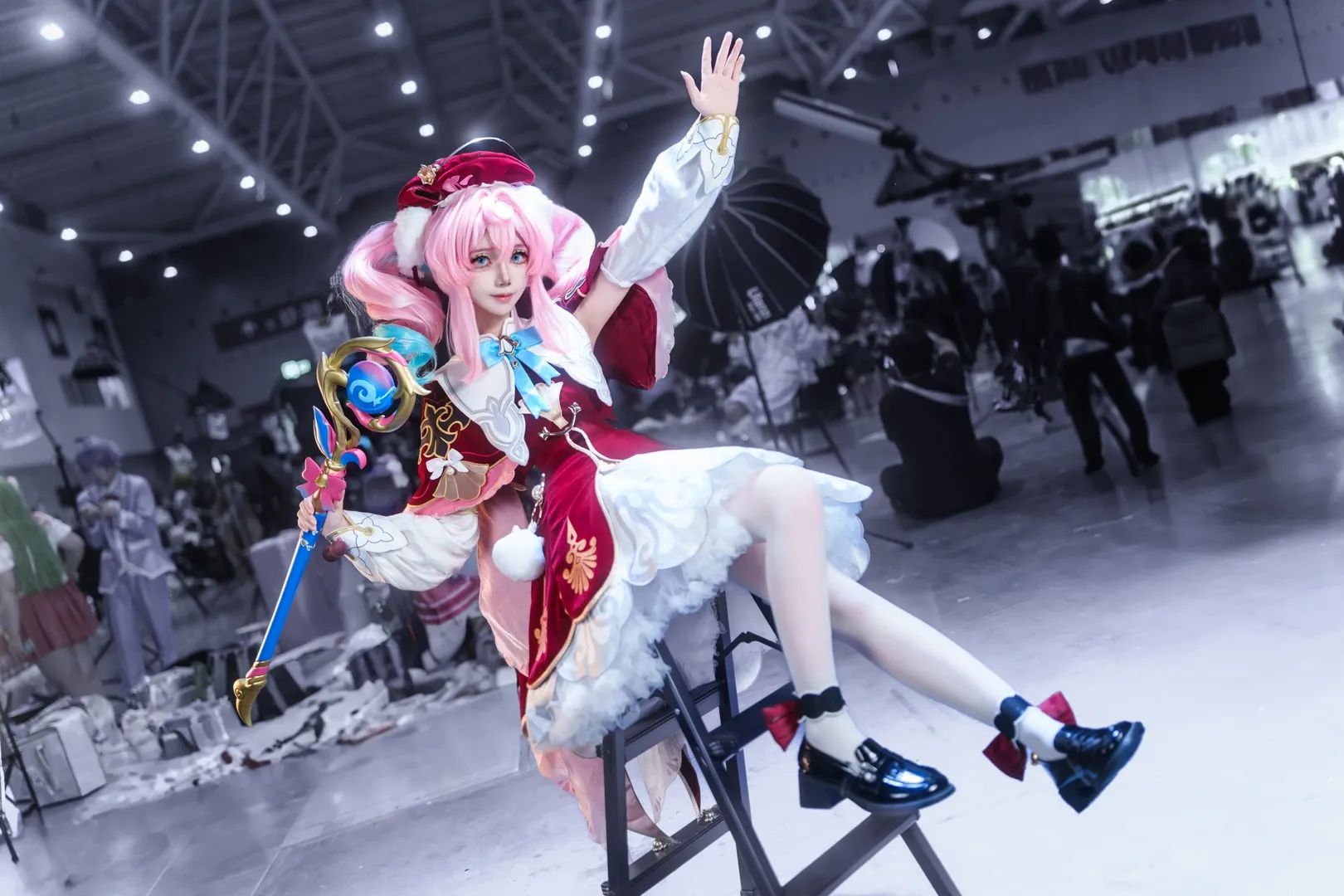 【风堇cos】崩坏星穹铁道电玩节返图，这套法杖拿得手酸 - 第 2 张