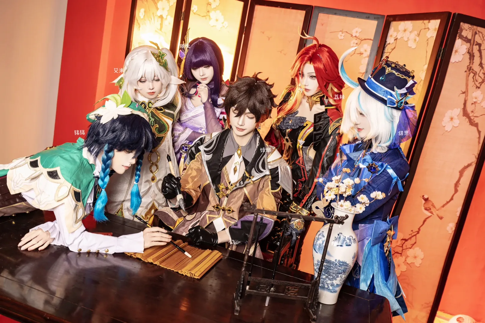 【纳西妲cos】原神 璃月雅集，围观钟离同志即兴作诗 - 第 3 张