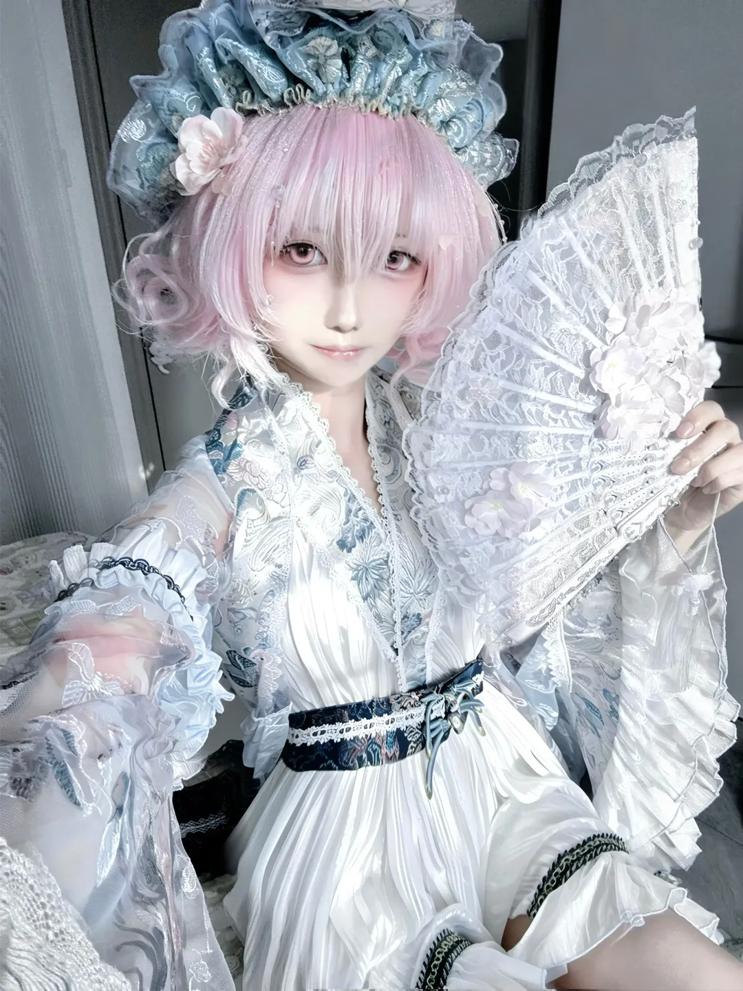 【西行寺幽幽子cos】东方project里这套华丽繁复的服饰真考手