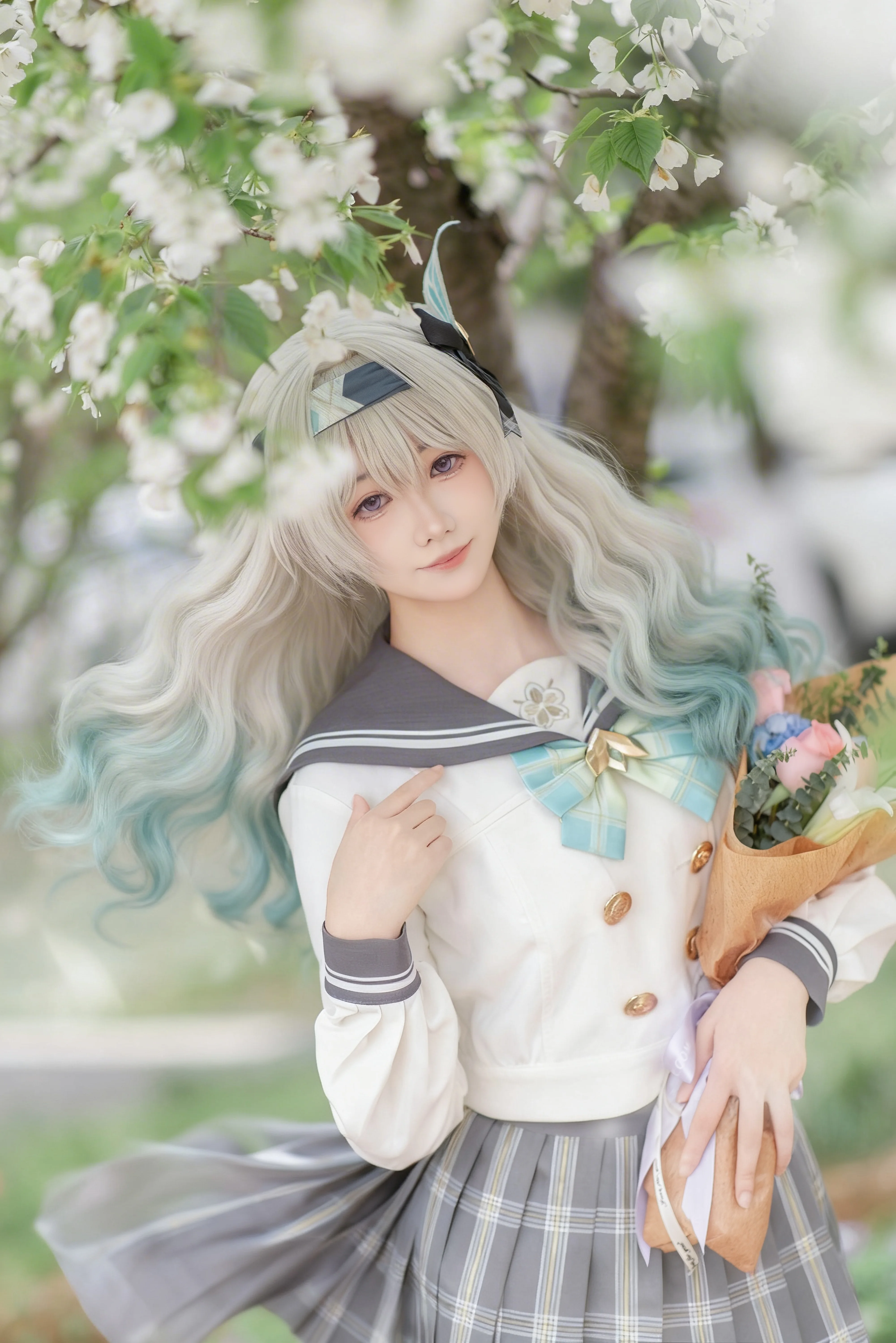 【流萤cos】崩坏星穹铁道 春日樱花下的清新手信 - 第 1 张