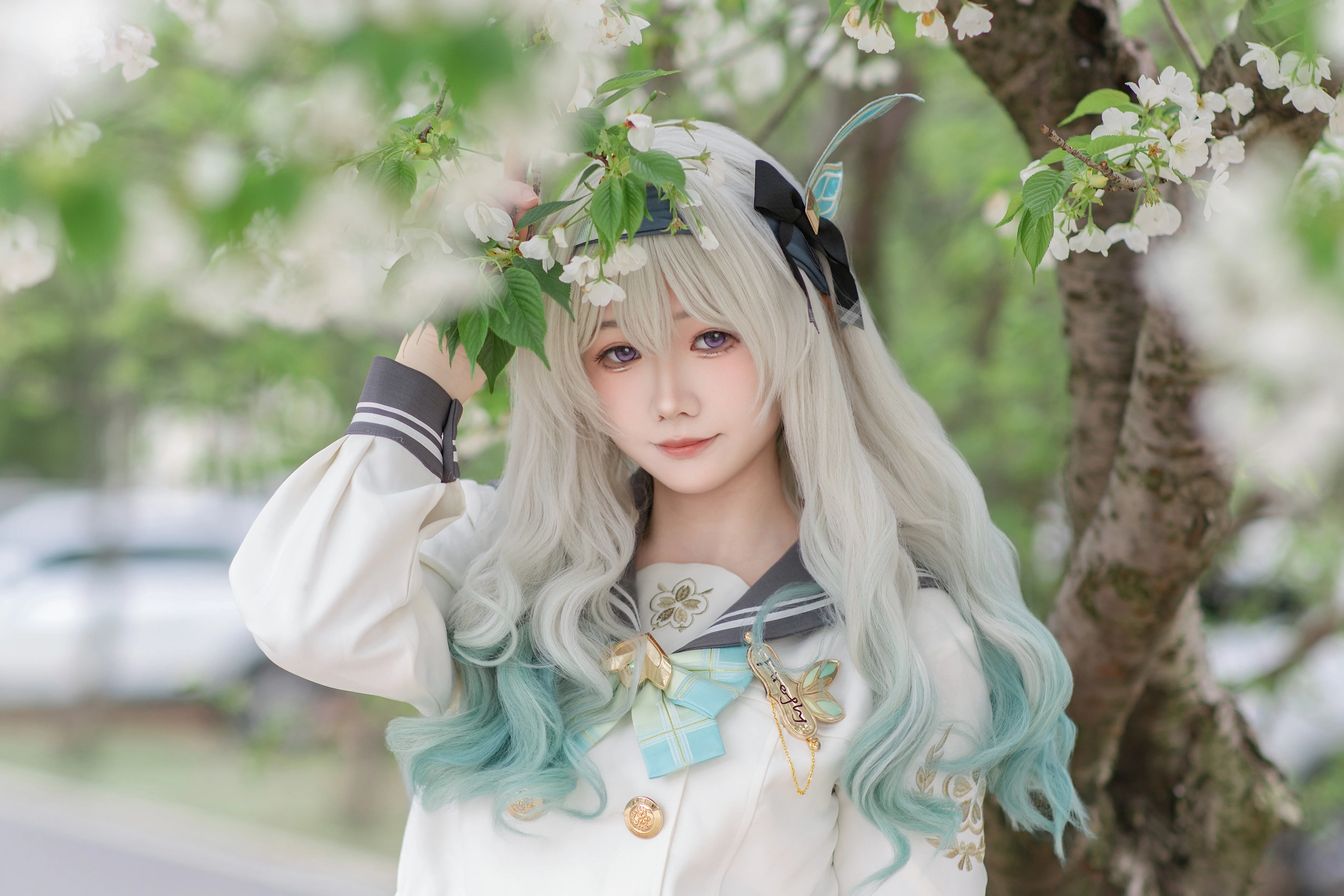 【流萤cos】崩坏星穹铁道 春日樱花下的清新手信 - 第 3 张