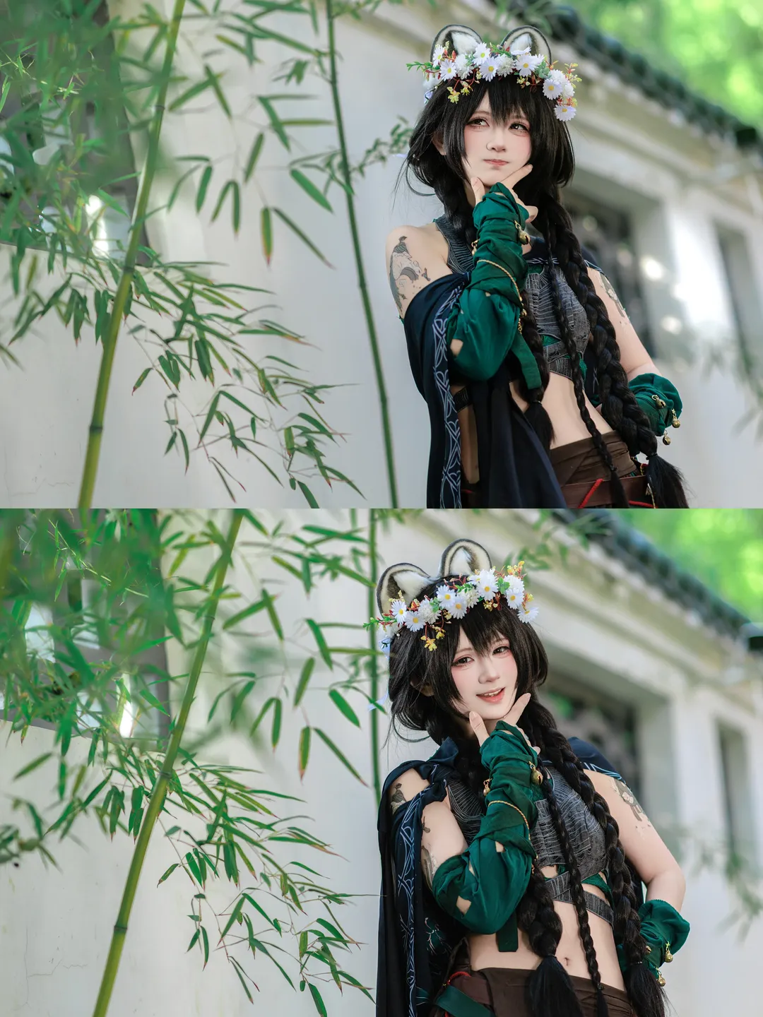 [Nine Mortal Ways Cosplay] Where Winds Meet: Bamboo Forest Light & Shadow Paired with Sect's Wild Charm - Image 1