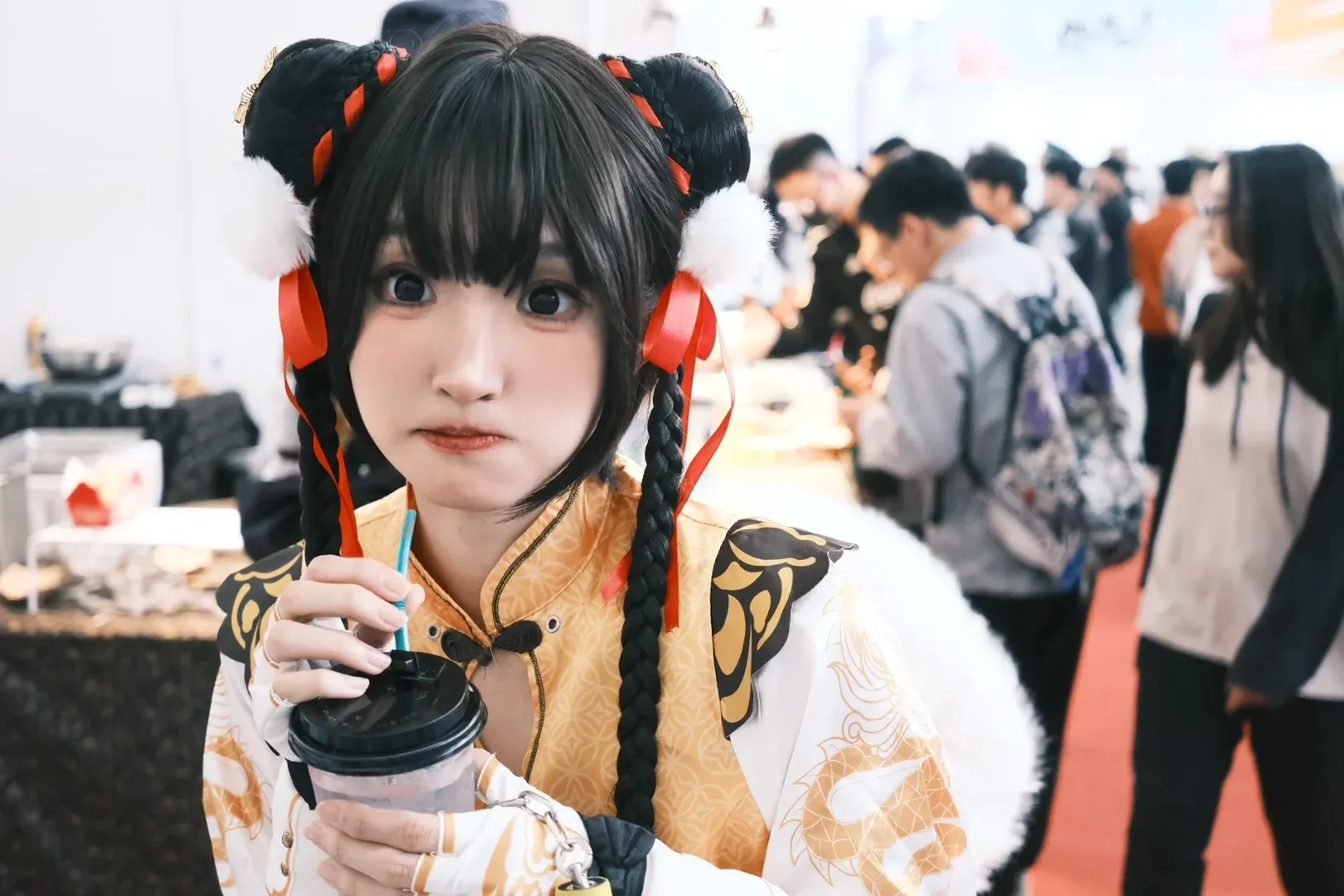 【胡桃cos】太原萤火虫漫展的龙之道，化身永劫无间胡桃来战 - 第 5 张