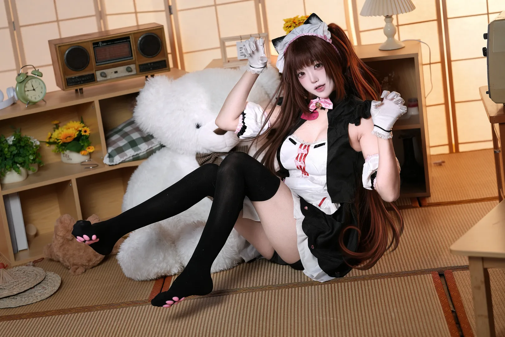【ショコラコスプレ】『ネコパラ』ツインテールと猫の肉球靴下の日常撮影記録 - 6 枚目