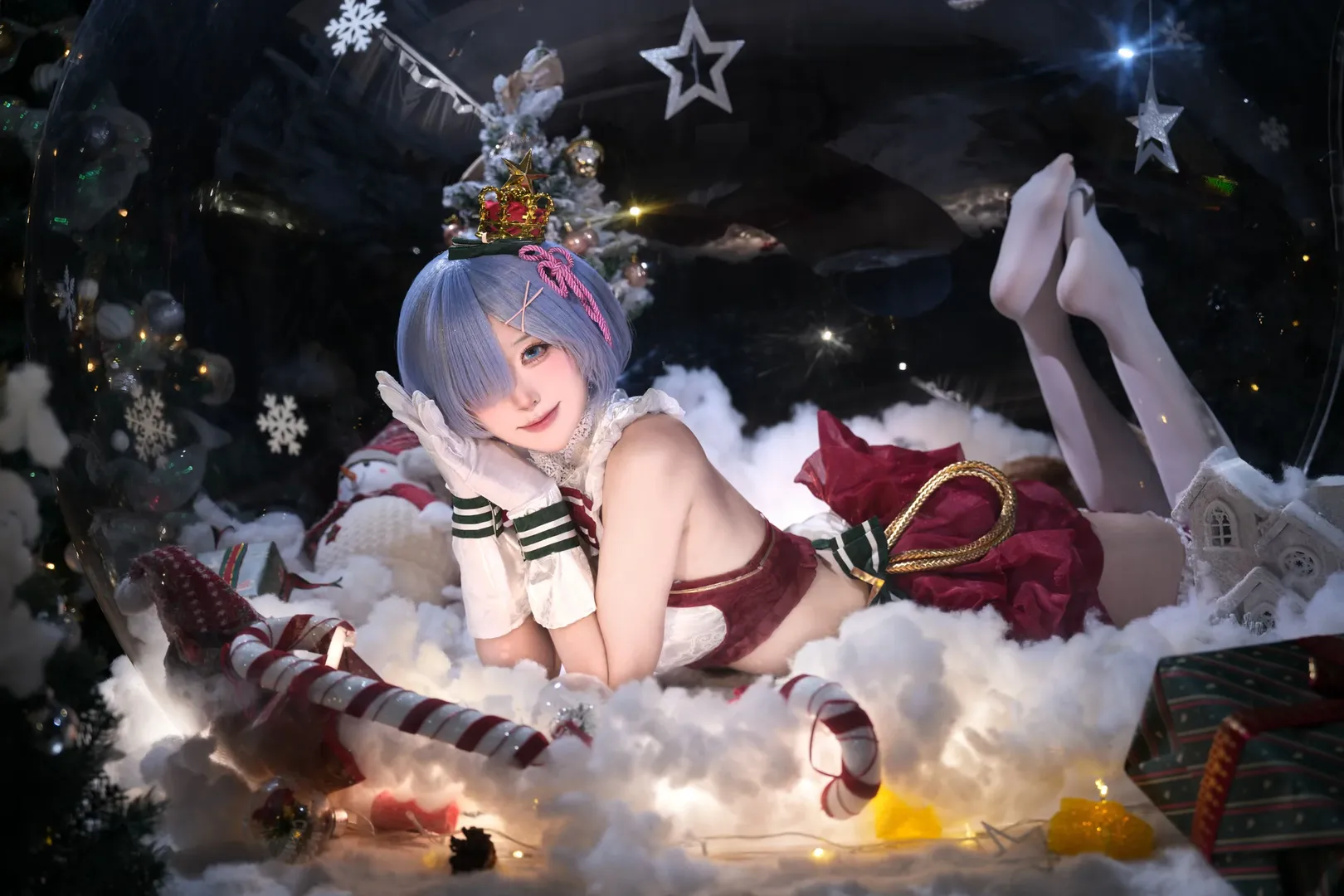 【蕾姆cos】水晶球内的圣诞少女，从零开始的异世界生活 - 第 6 张