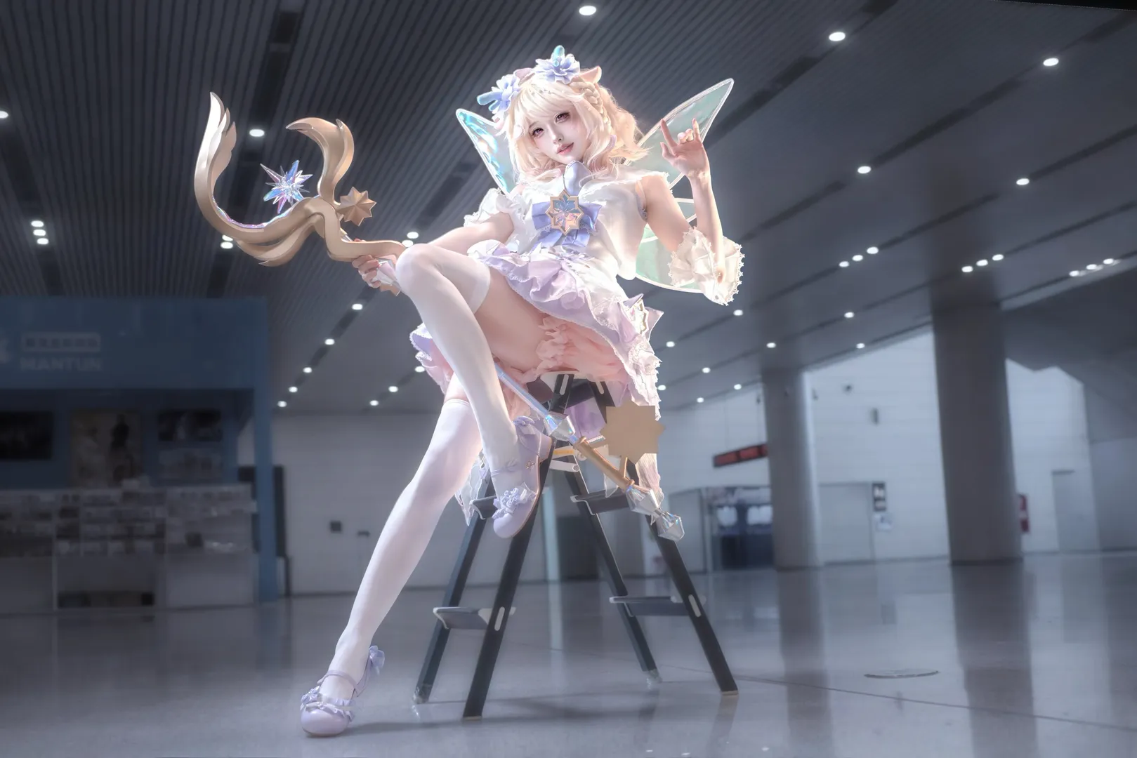 【王者荣耀瑶cos】时之愿境星元，展馆里的梦幻瞬间