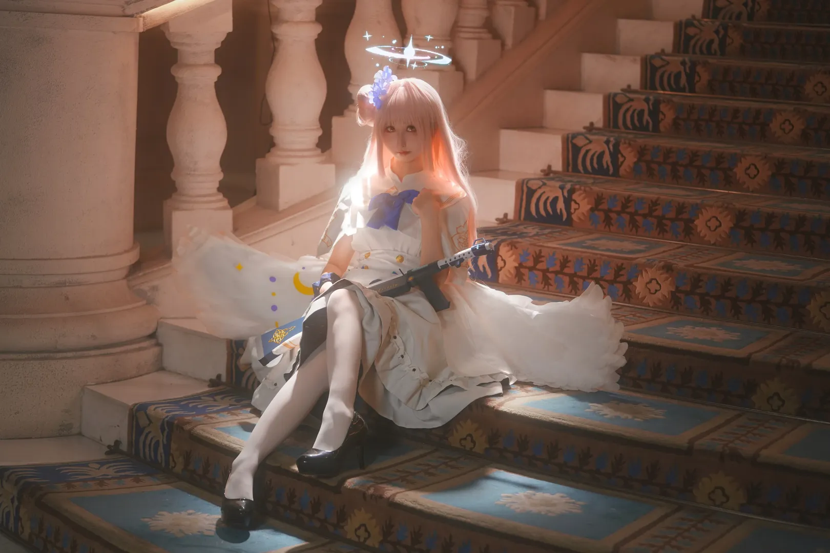 【圣园未花cos】蔚蓝档案里纯净与坚韧交织的公主