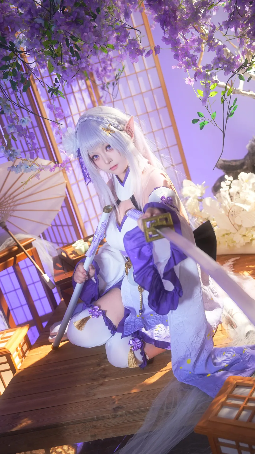 【爱蜜莉雅cos】从零开始的异世界生活，展现温柔与锐气的剑士时刻 - 第 1 张