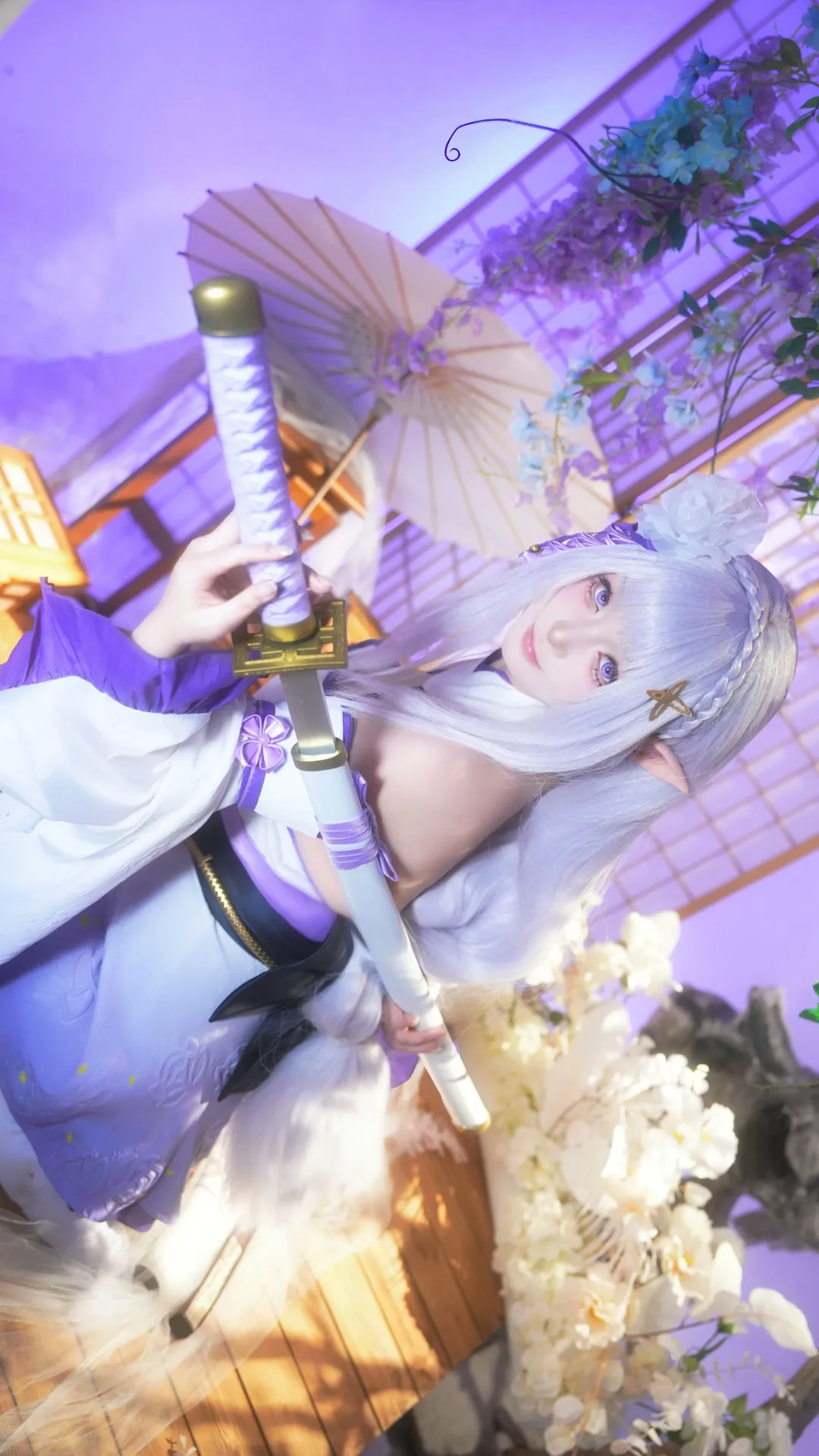 【爱蜜莉雅cos】从零开始的异世界生活，展现温柔与锐气的剑士时刻 - 第 3 张