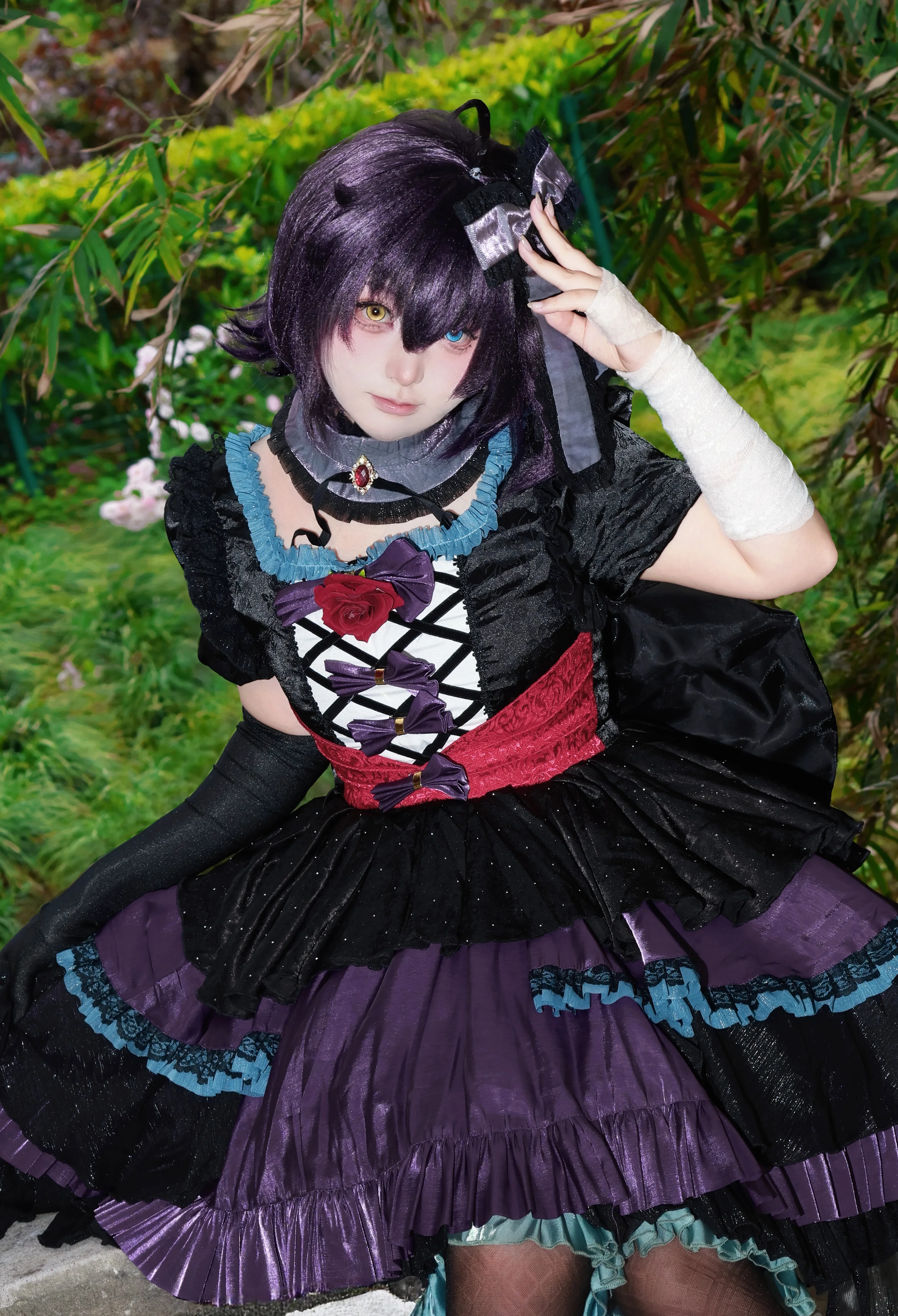 【小鸟游六花cos】中二病也要谈恋爱，蔷薇礼服深度还原分享 - 第 1 张