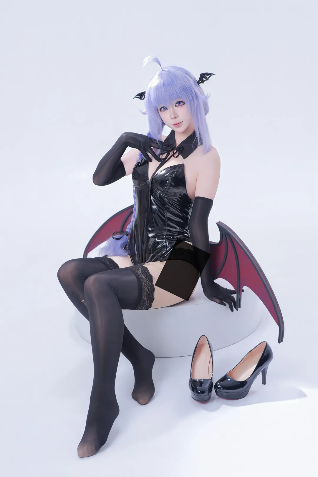【洛琪希cos】無職轉生藍媽媽，魅魔形態的性感挑戰 - 第 1 張