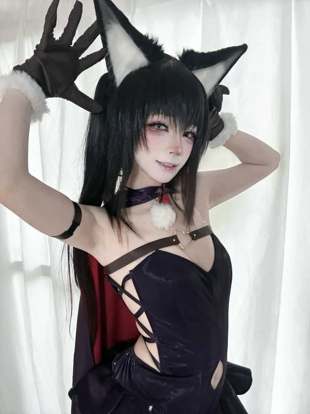 【时崎狂三cos】狂三狼化造型的服饰与神态呈现