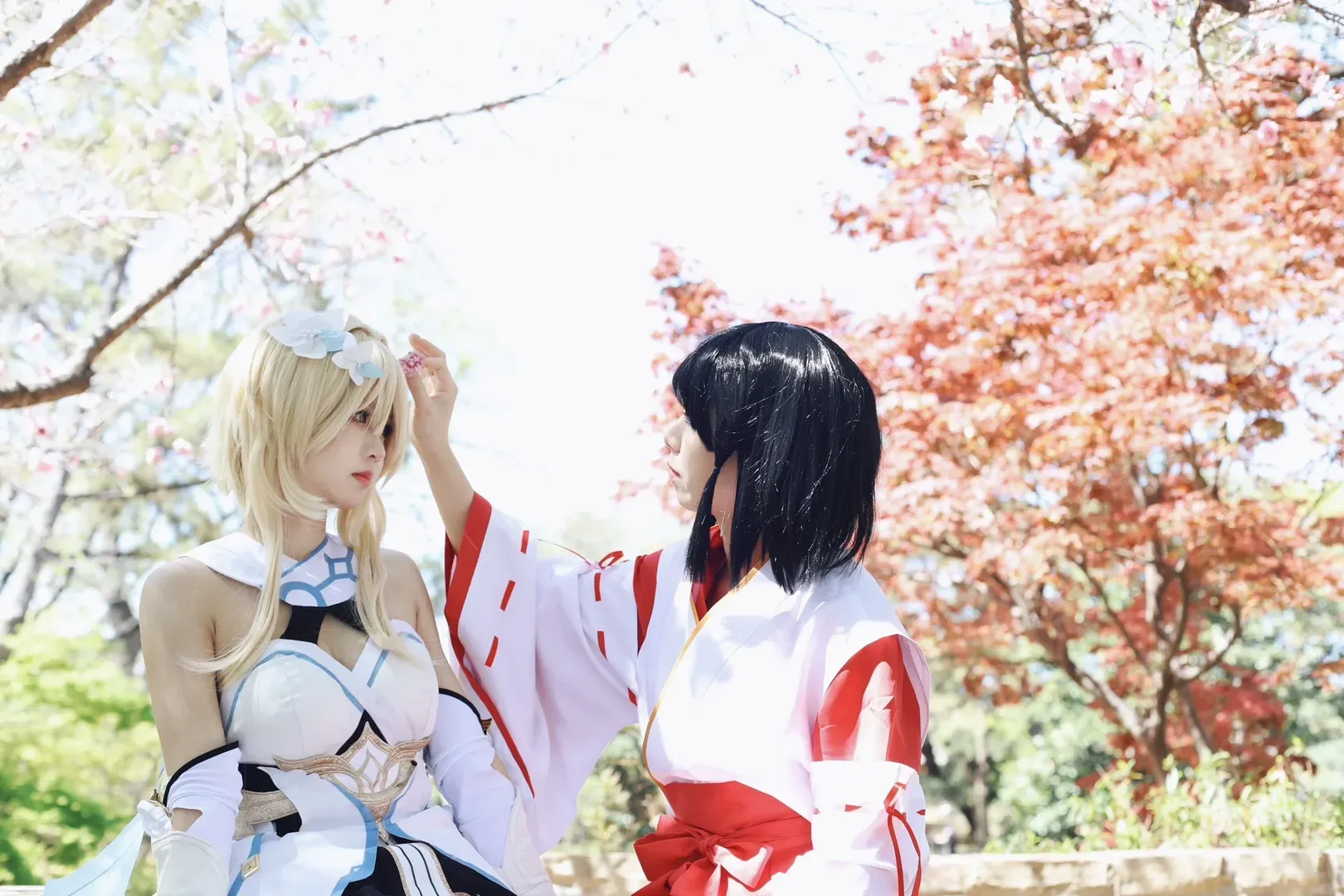 【花散里&荧cos】鸣神岛的光影与风息