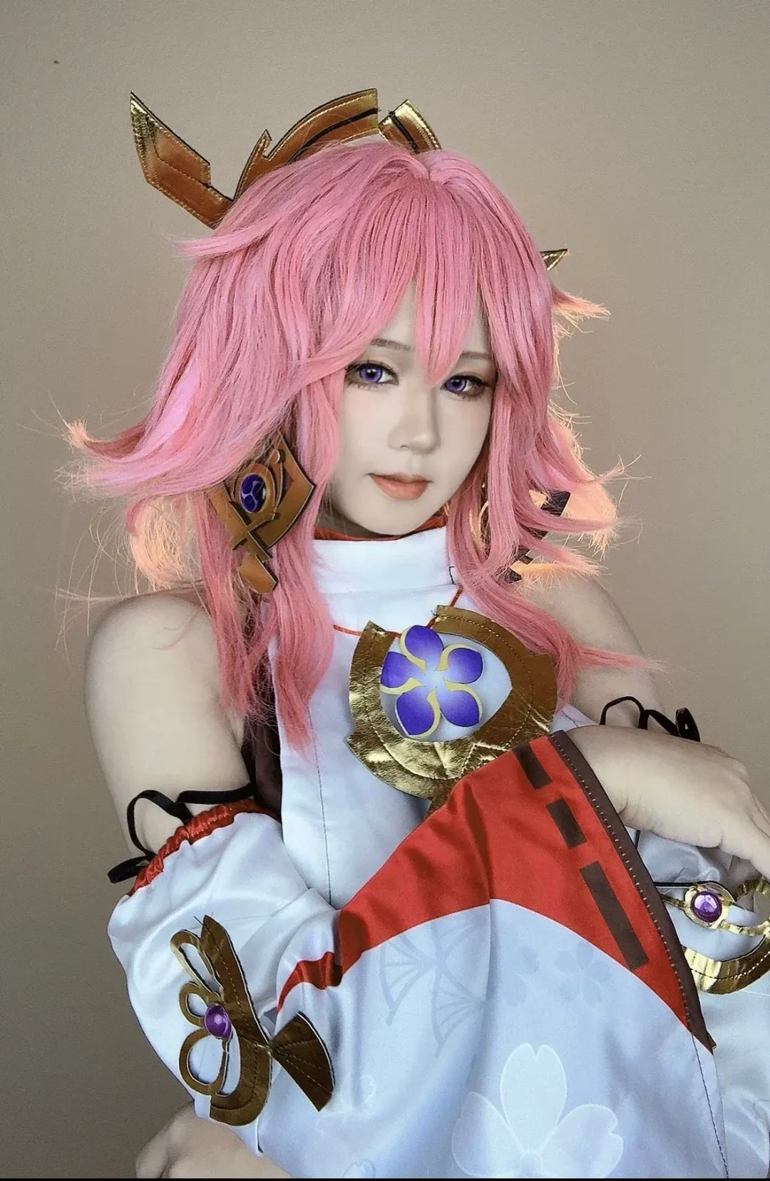 【原神八重神子cos】御姐与幼年版的反差，自我犒劳的日常